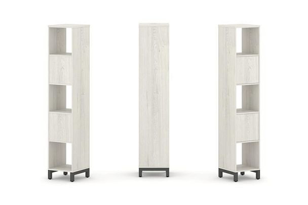 Стайл Проджект Набор стеллажа 1 сторон., 5 яр. SN.NS-511 Дуб Наварра/Металл Антрацит 387*400*1982 - Вид 1