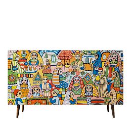 Комод Berber три дверки 1 принт арт BB01/Print_01 - Фото предпросмотра