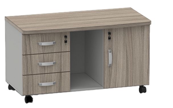 Тумба сервисная Берлин Дрифтвуд/Серый ТС-110 - Вид 1