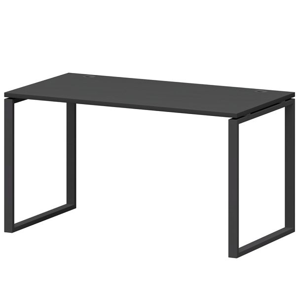 Стол на металлокаркасе СМС25-О-10К.73.Пр25 Графит/Антрацит 1000x730x750 Смарт - Вид 1