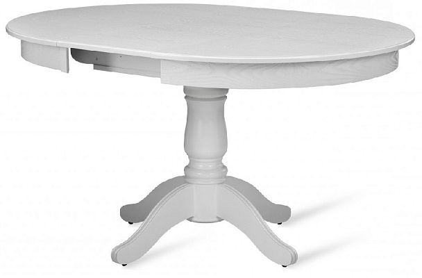 Стол деревянный раздвижной Вэлт D110(150)х110х76 Белый - Вид 3