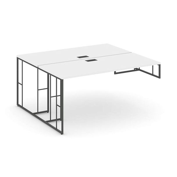Rift Рабочая станция для опорной тумбы RF.DRSOT-005 Белый Бриллиант/Металл Антрацит 1780*1232*750 - Вид 1