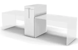 RAC028-40x49 ACCORD Тумба - органайзер 418х821х1085 Белый премиум - Фото предпросмотра