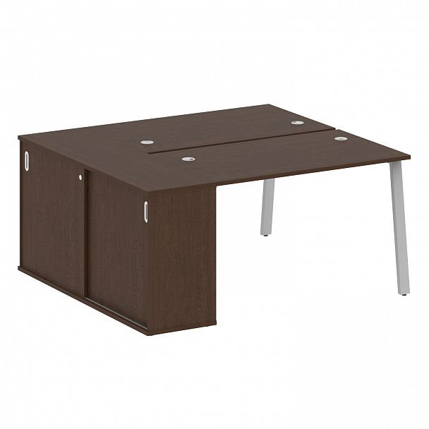 Рабочая станция "Metal System" БА.РС-СШК-1.2 венге/серый - Вид 1