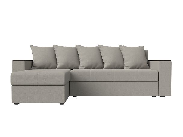 Диван угловой Дубай Лайт левый угол Рогожка бежевый - Вид 3