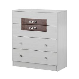 Комод Мадлен (810х820х435) ясень анкор светлый/дуб бомонд какао - Фото предпросмотра