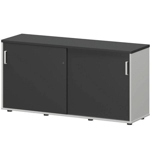 Тумба-купе СМТ-15.7К Тип2 Белый/Графит 1496x444x750 Смарт - Вид 1