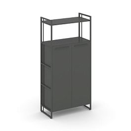 Rift Шкаф 4 ниши широкий RF.SS-43 Антрацит/Металл Антрацит 798*396*1648 - Фото предпросмотра