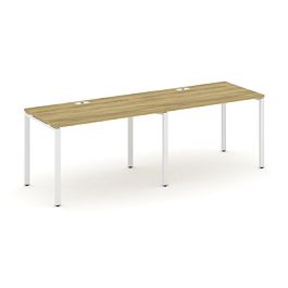 Concept Рабочая станция 2 места CN.ORS-002 Дуб Винченцо/Металл Белый 2360*720*750 - Фото предпросмотра