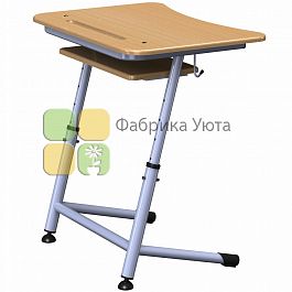 Парта "Премьера 1Р" 1-местная рег. (3-7 гр) с полкой - Фото предпросмотра