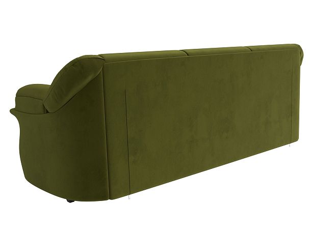 Диван прямой Карнелла (полностью микровельвет зеленый) - Вид 6