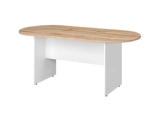 TANDEM RTD010-200-V Конференц-стол овальный ун-й 2000х1200х750 Вотан/Белый - Вид 1