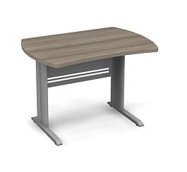 Стол симметричный на металлокаркасе 1000 Берлин Дрифтвуд/Серый ССМ 100.85 - Фото предпросмотра