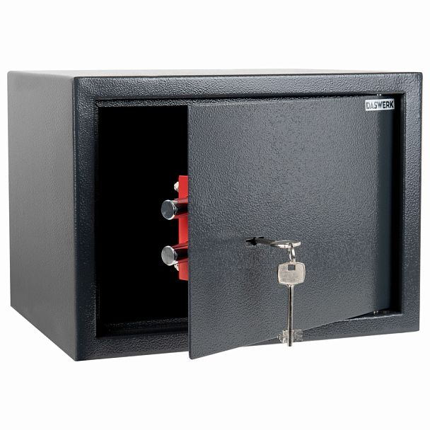 Сейф мебельный DASWERK SC-250KL (250х350х250 мм), ключевой замок, графит, 291342 - Вид 1