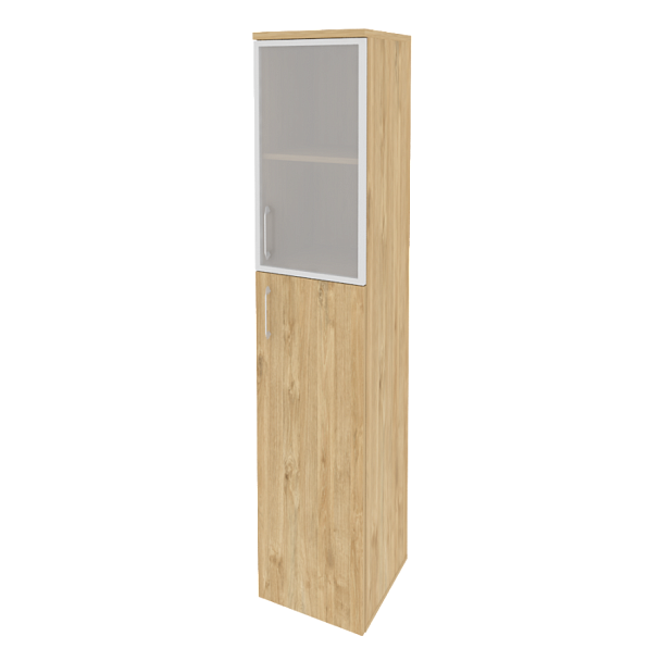 Onix Шкаф высокий узкий правый O.SU-1.7 R (R) Тиквуд светлый 400*420*1977 - Вид 1
