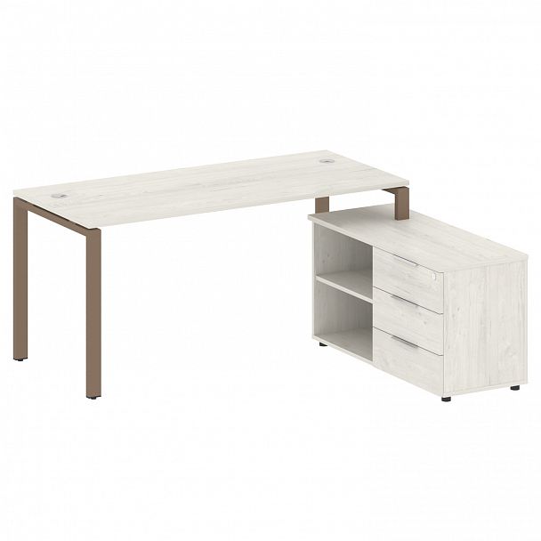 Рабочая станция "Metal System" БП.РС-СТС-2.4 дуб наварра/мокко - Вид 1