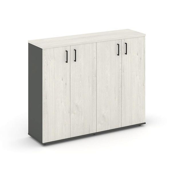 Стайл Проджект Тумба опорная/приставная SN.TOP-163 Антрацит/Дуб Наварра/Черный Ручки 1632*400*1150 - Вид 1