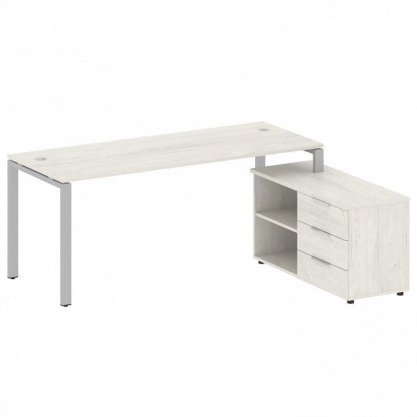 Рабочая станция "Metal System" БП.РС-СТС-2.5 дуб наварра/серый - Вид 1