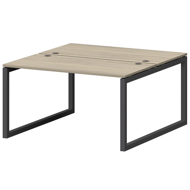 Бенч двойной на металлокаркасе СМС2-О-10К.149.Пр50 Кронберг/Антрацит 1000x1496x750 Смарт - Вид 1