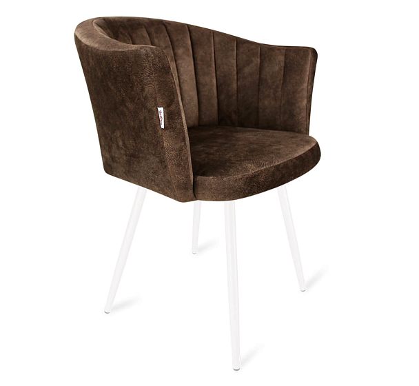 Стул Sheffilton SHT-ST42-1/S95-1 кофейный трюфель/белый муар - Вид 2