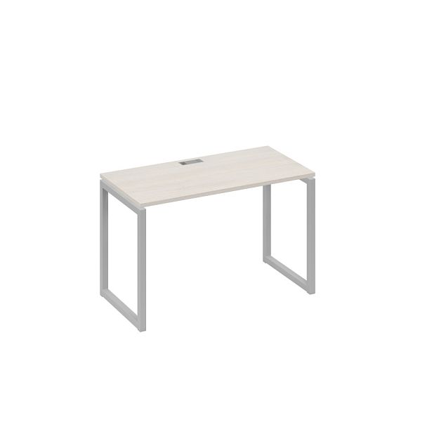 Стол письменный на металлокаркасе QUATTRO A4 А4 Б4 003 БП дуб / металлокаркас серый - Вид 1