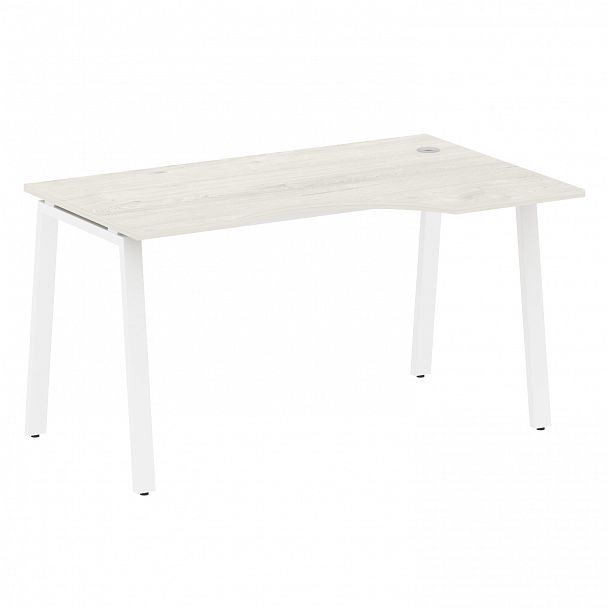 Стол "Metal System" БА.СА-2 дуб наварра/белый - Вид 1