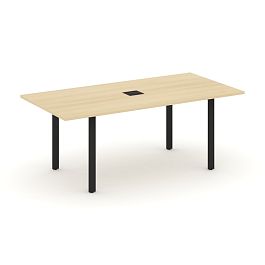 Style Project Direct Direct Стол переговорный SN-6P.SPRG-198 Акация Лорка/Металл Черный 1980*980*750 - Фото предпросмотра