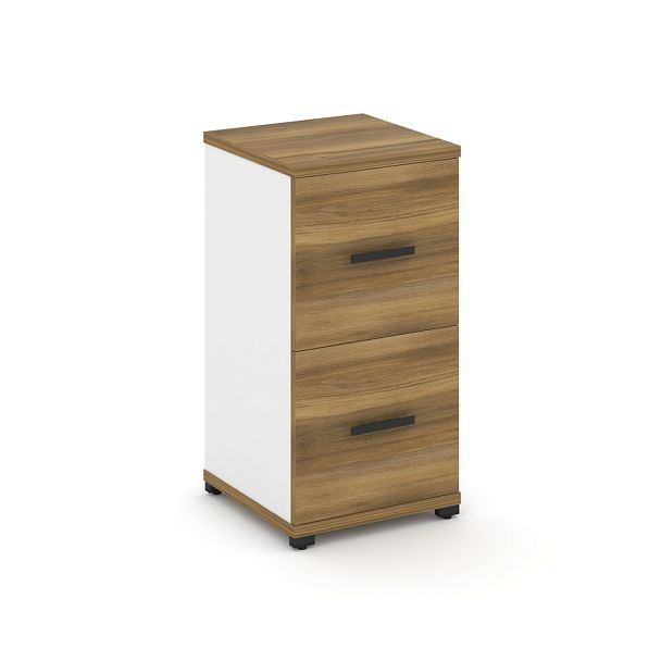 Concept Шкаф 1 узкая секция, 2 ниши CN.STU-212 B Сандал Янтарный/Белый Бриллиант/Металл Черный 420*420*818 - Вид 1