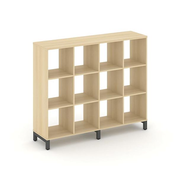 Стайл Проджект Каркас стеллажа 3 яр. SN.KS-340 Акация Лорка/Металл Антрацит 1488*400*1248 - Вид 1