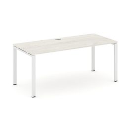 Style Project Direct Direct Стол письменный SN-6P.SR-013.M Дуб Наварра/Металл Белый 1380*700*750 - Фото предпросмотра