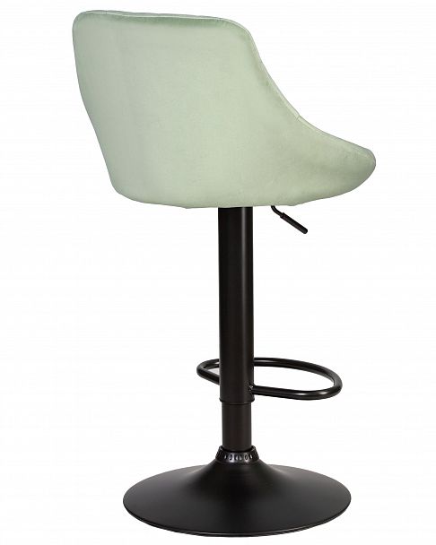 Стул барный DOBRIN LOGAN BLACK (мятный велюр (MJ9-87)) - Вид 4