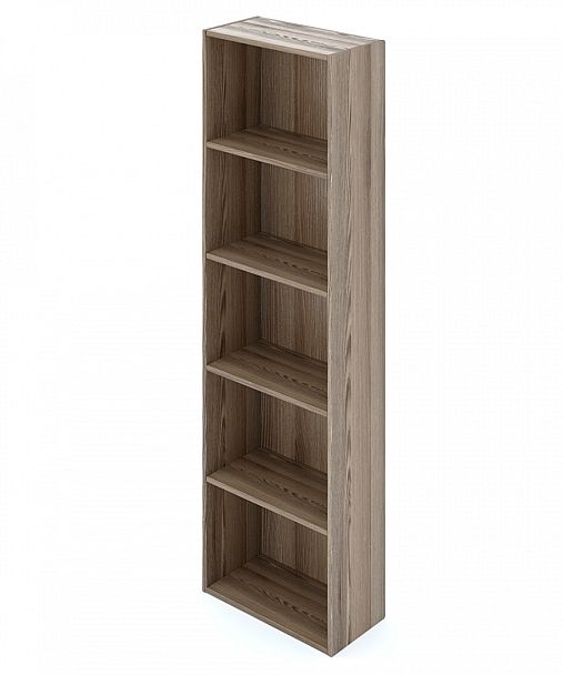 Стеллаж книжный "Стеллажи"  ПК-МКП-СЖ169Х50-В1-1155 ясень рибейра - Вид 1