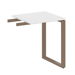Metal System Приставной элемент на О-образном м/к БО.ПР-1 Белый/Мокко металл 600*600*750 - Фото предпросмотра