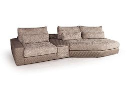 Aldo угловой модульный диван с терминальным углом и баром - Фото предпросмотра