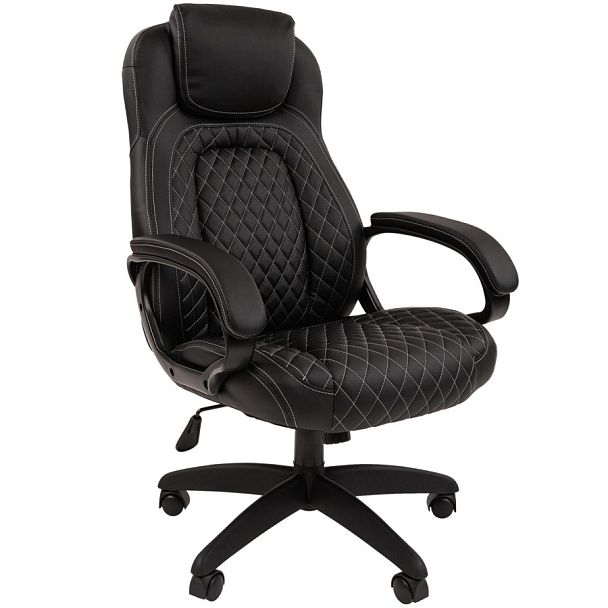 Кресло CHAIRMAN 432, экокожа, черный - Вид 1