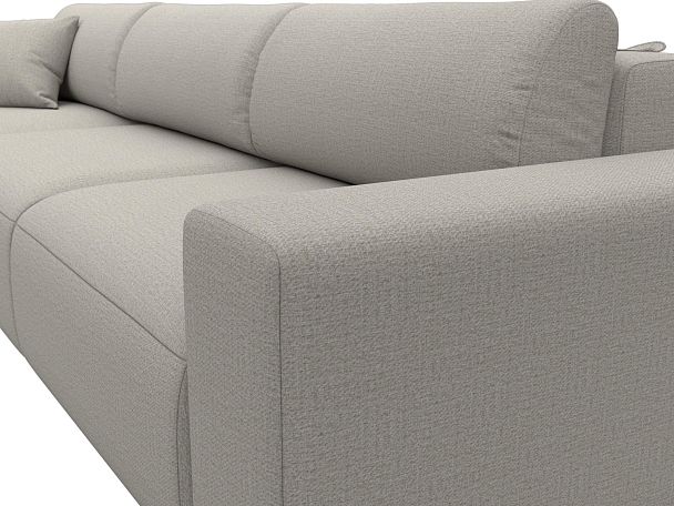 Диван угловой Лига-036 НПБ Классик Лонг левый угол Рогожка бежевый - Вид 4