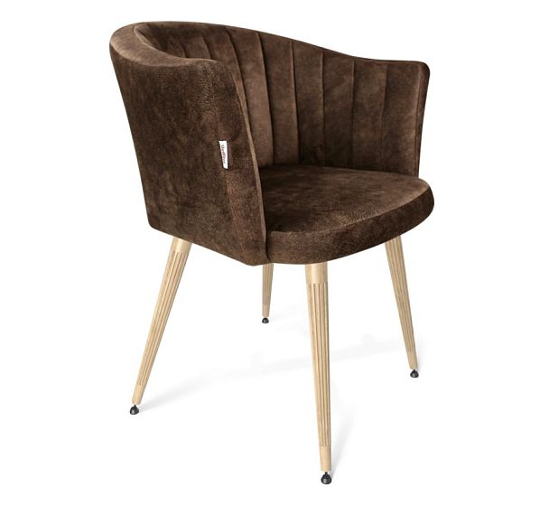 Стул Sheffilton SHT-ST42-1/S95-WH-1 кофейный ликер/прозрачный лак/черный муар - Вид 1