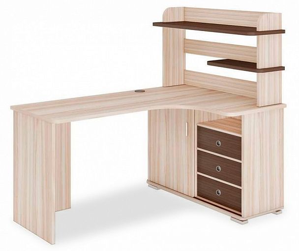 Стол компьютерный Домино СР-165 Карамель/Шамони правый - Вид 1