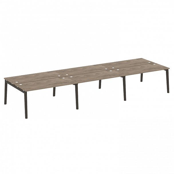 Рабочая станция "Onix wood" OW.D.RS-6.4.7 тиквуд темный/дуб темный - Вид 1