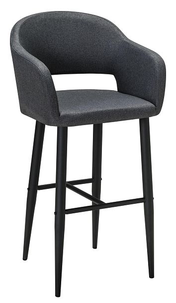 Кресло Бар Oscar тёмно-серый/черный - Вид 1