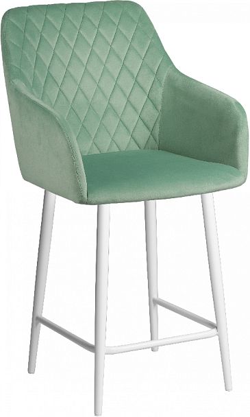 Комплект полубарных поворотных кресел Барли К, Confetti aquamarine/белый, 3 шт. - Вид 4