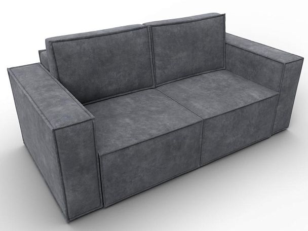 Диван прямой Куба мини Велюр серый - Вид 6