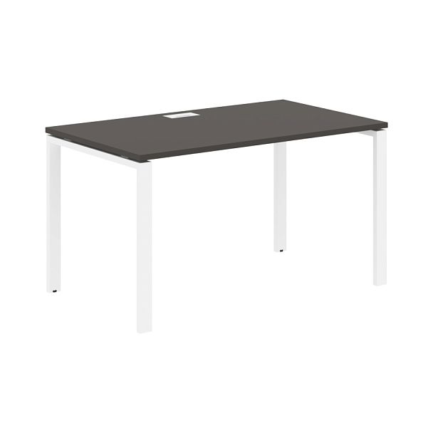 Стол прямой EUST 1380 Мокко/Белый 1360х800х750 EDIS - Вид 1