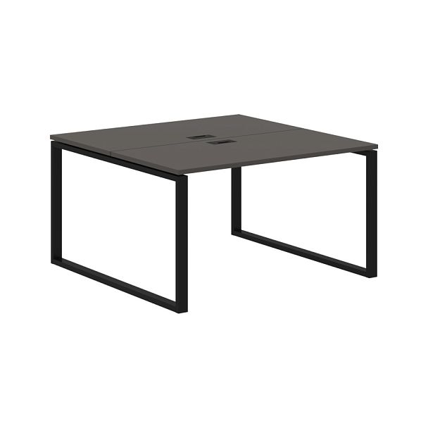 Стол 2-х местный EQWST 1313 Мокко/Черный 1360х1346х750 EDIS - Вид 1