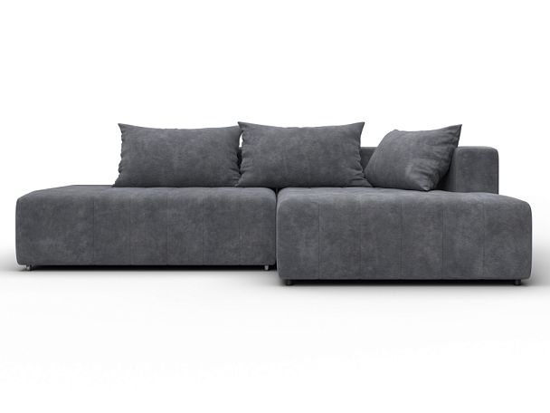 Диван угловой Лига-103 НПБ угол правый Велюр серый - Вид 2