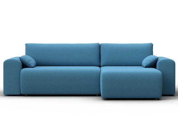 Диван угловой Лига-099 угол универсальный Рогожка голубой - Вид 2