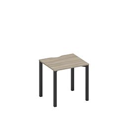 Стол письменный на металлокаркасе, столешница с вырезом Space+ А1 ЧР 011.2 ВЛ вяз либерти/ черный гладкий - Фото предпросмотра