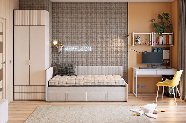 Комплект детской мебели "Зефир К8" (4015х1000х2300) ДК08Зефир.3400 - Вид 2