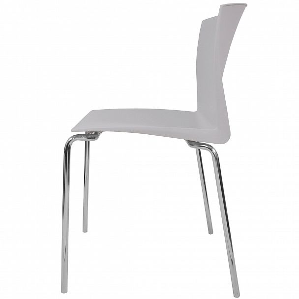 Стул Pull (4 ножки) каркас Хром, серый, стопируемый - Вид 2