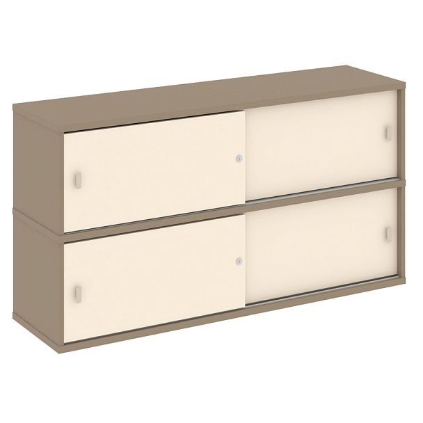 Estetica Надставка на две тумбы высокая ES.NV-2.1 Латте/Сатин 1500*410*795 - Вид 1